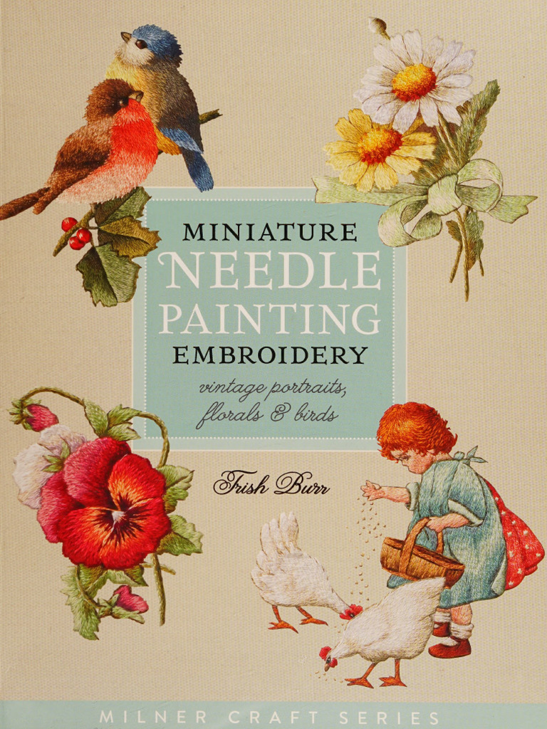 Miniature Needle Painting Guide | PDF | Embroidery | Yarn