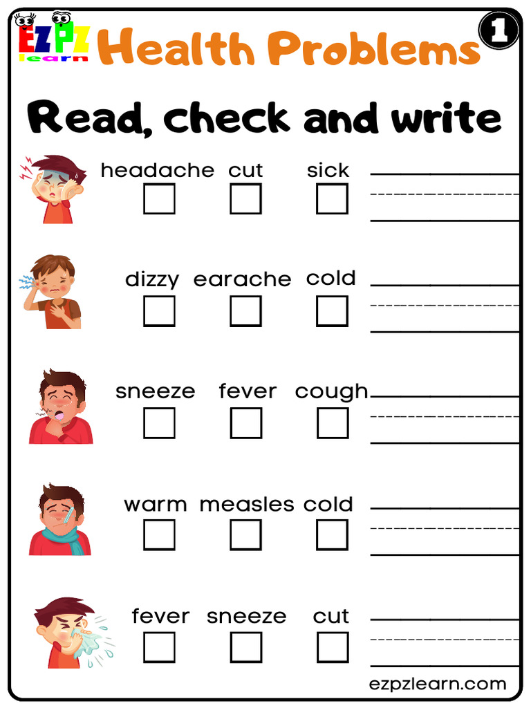 1 Health Problems Read Check and Write | PDF