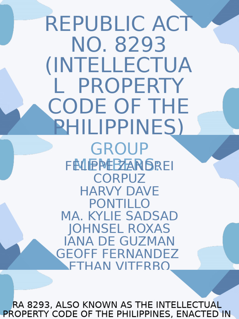 Intellectual Property Code of the Philippines | PDF | Intellectual ...