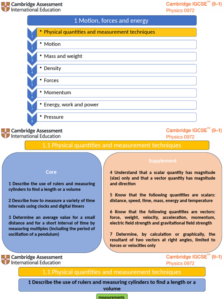 Physical Quantities and Measurement Techniques | PDF