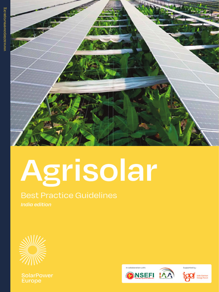 Agrisolar Best Practices for India | PDF | Climate Change | Agriculture