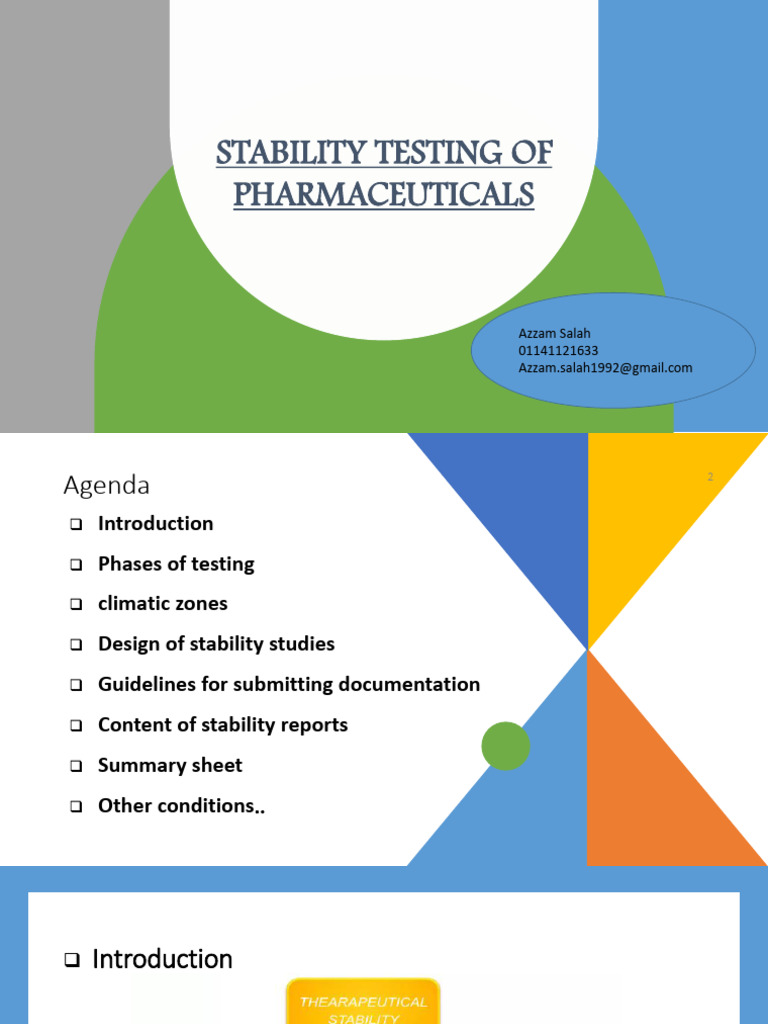 Stability Testing Guidelines for Pharmaceuticals | PDF | Shelf Life | Assay