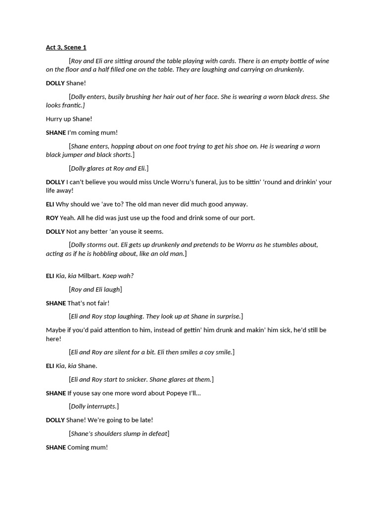 Act+3,+Scene+1+ +the+Dreamers+Schenay | PDF