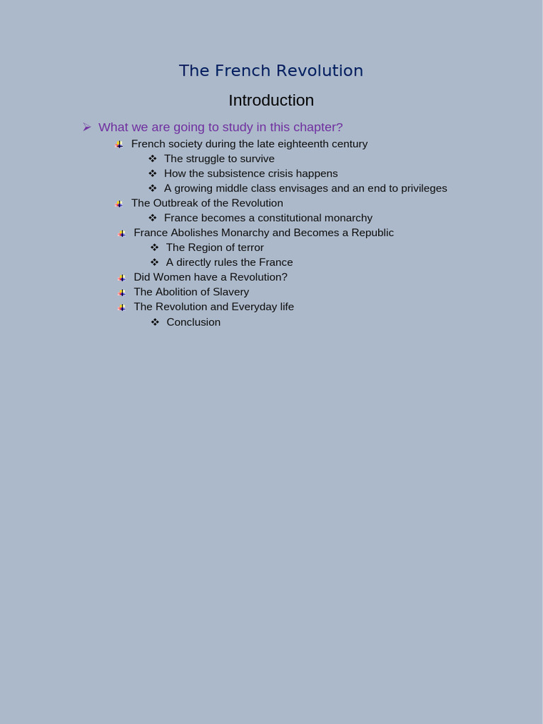 Overview of the French Revolution | PDF