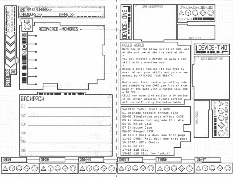 Character Sheet | PDF