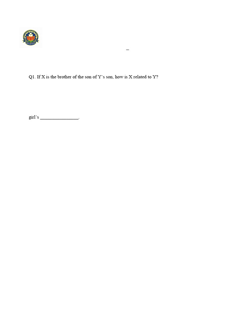 Logical Reasoning Questions for Class V | PDF | Chess | Chess Theory