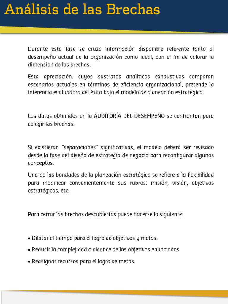 Análisis de Brechas en Planeación Estratégica | PDF | Planificación