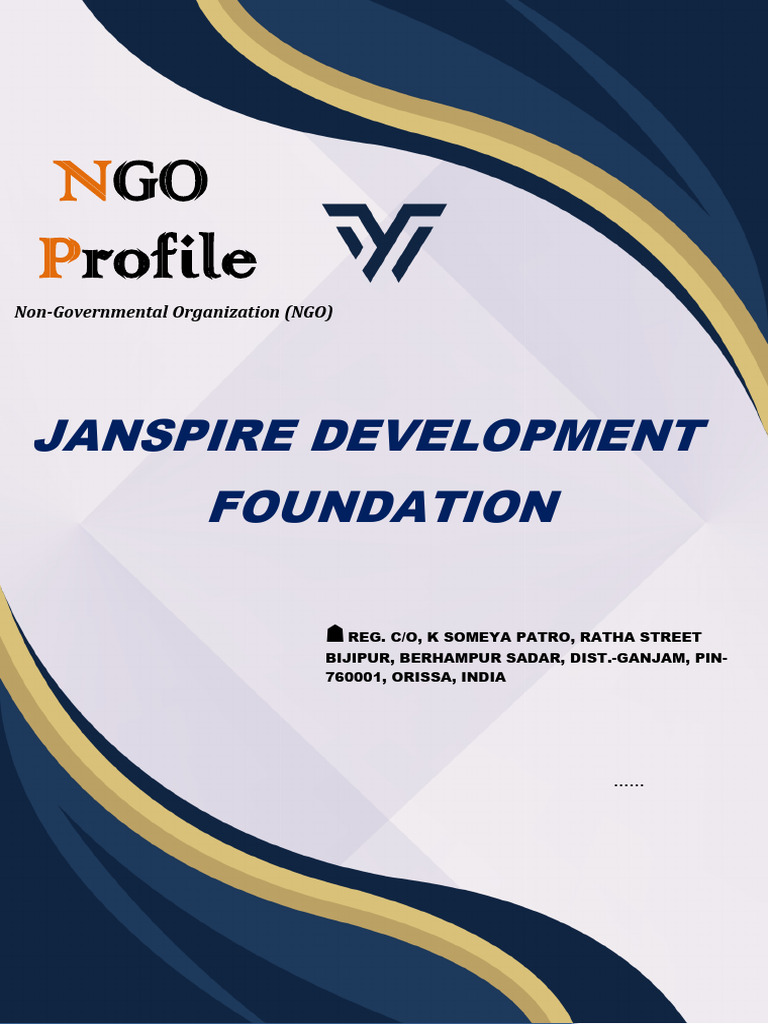 JANSPIRE DEVELOPMENT FOUNDATION NGO Profile | PDF | Empowerment