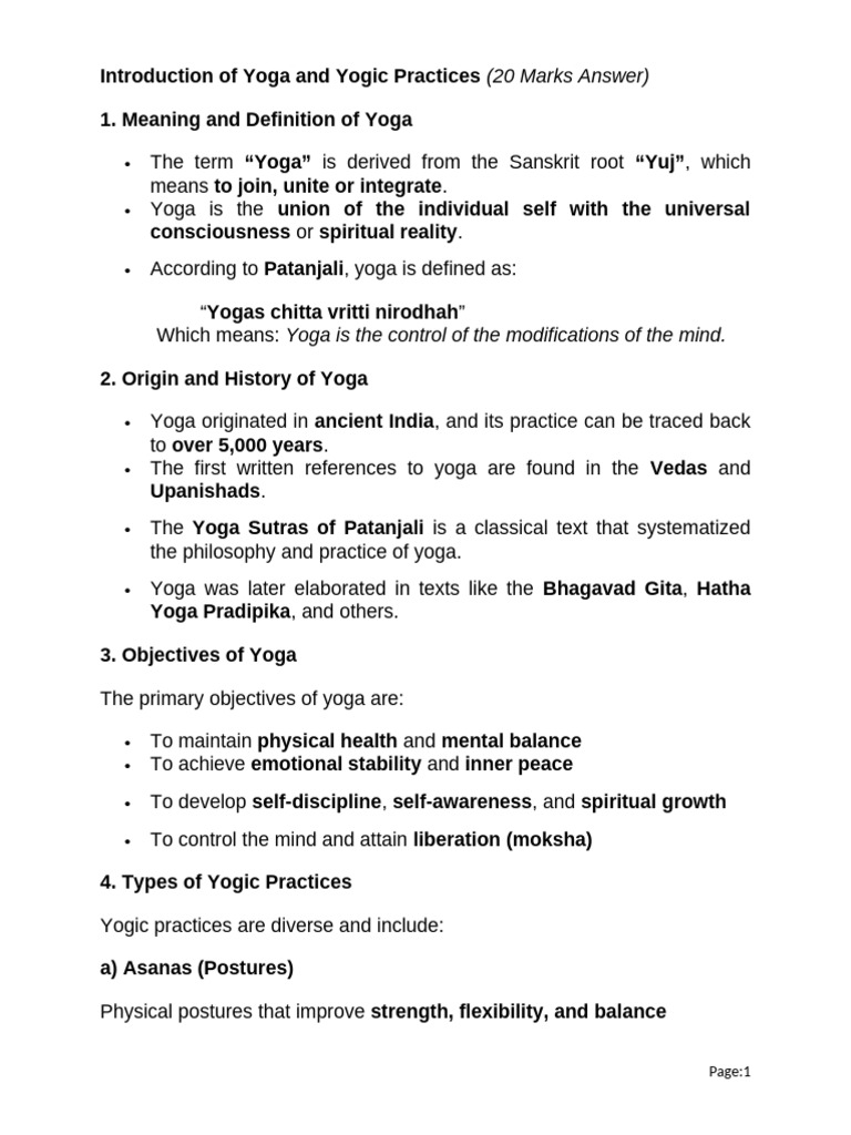 Yoga Syllabus Notes | PDF | Anatomical Terms Of Motion | Asana