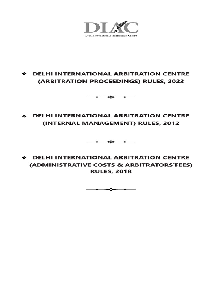 Diac Rule 2023 | PDF