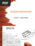 Brick Bond Patterns and Measurements | PDF | Building Materials | Masonry