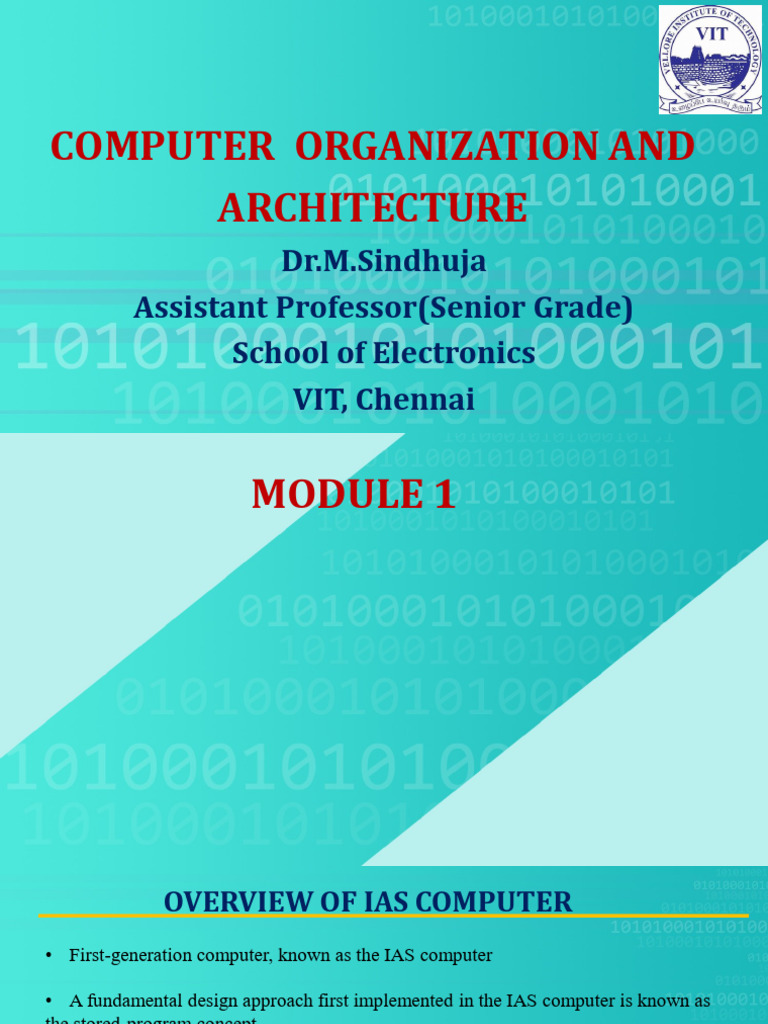 IAS Computer Architecture Overview | PDF | Central Processing Unit ...