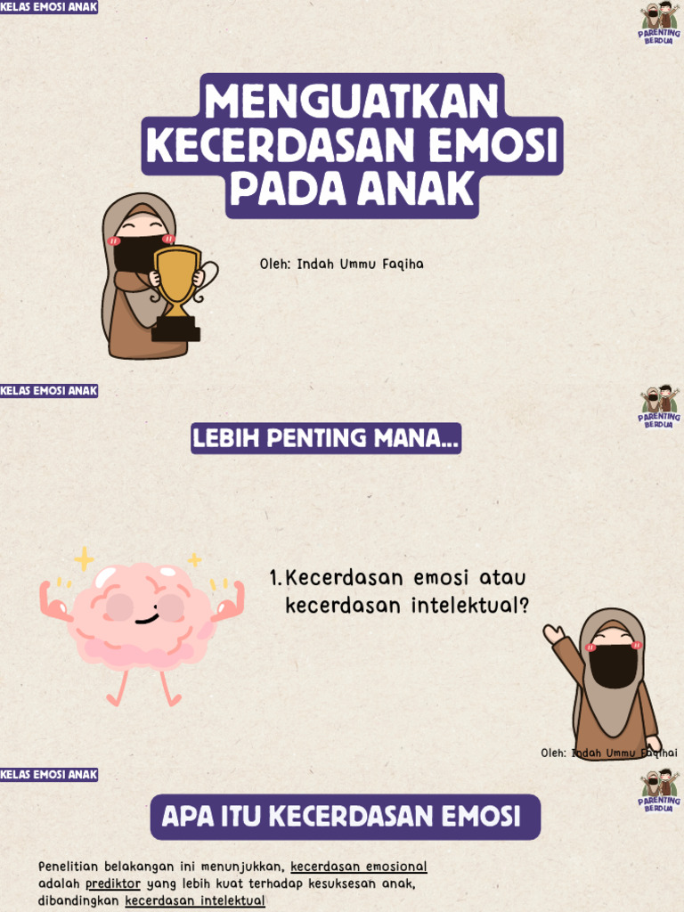 Pentingnya Kecerdasan Emosi Anak | PDF