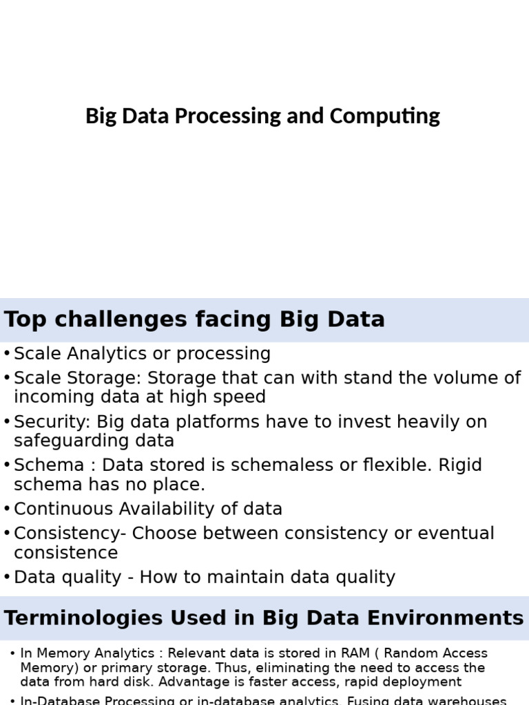 03a Big Data Technology Foundation | PDF | Scalability | Software As A ...