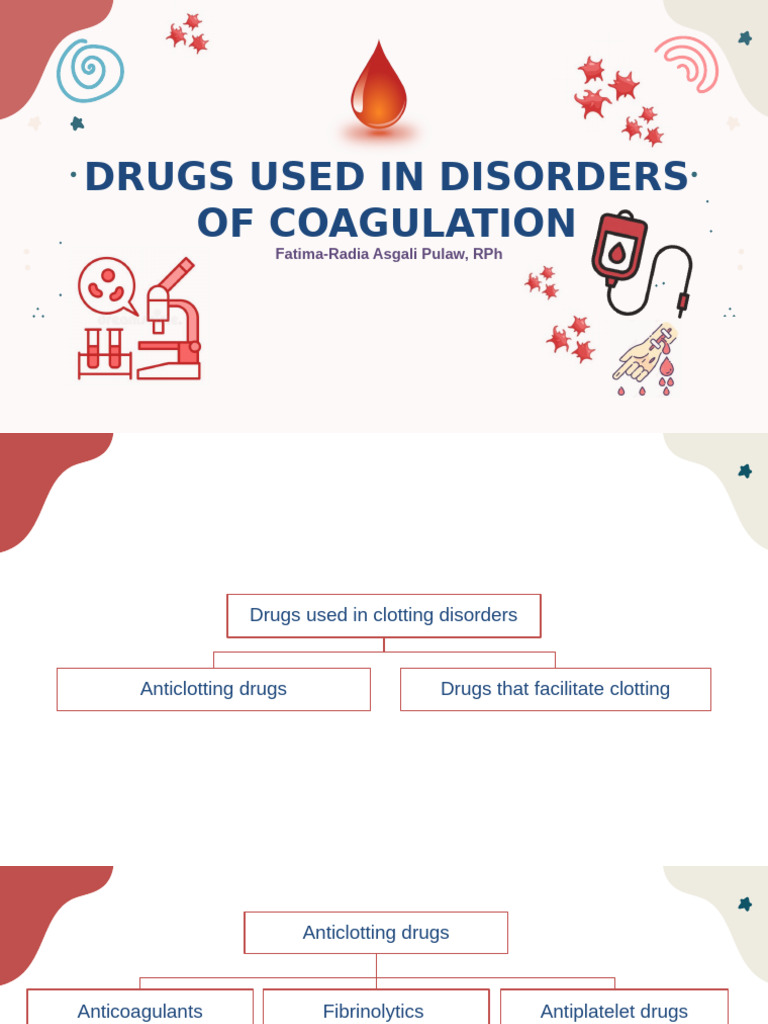 Pharmacology 2 Anticoagulant and Antiplatelet | PDF | Coagulation ...