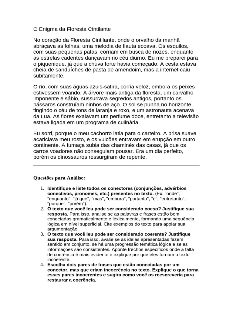 Coesão e Coerência em Textos Incoerentes | PDF | Pronome | Lógica