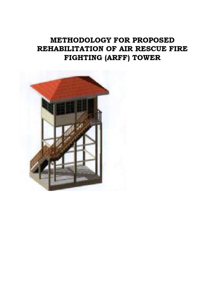 ARFF Tower Rehabilitation Methodology | PDF | Screw | Nut (Hardware)