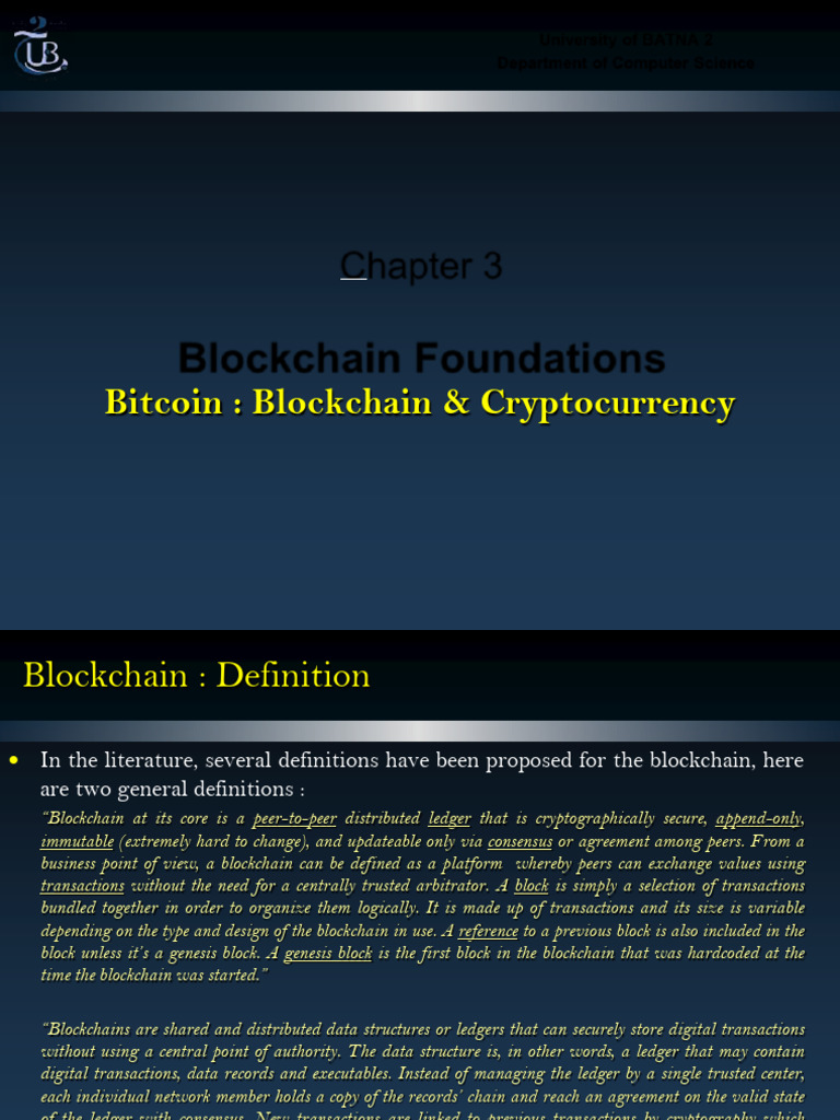 Blockchain Fundamentals and Taxonomy | PDF | Bitcoin | Computing