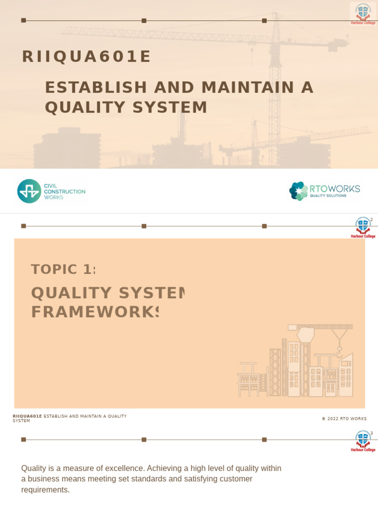 Quality System Frameworks Overview | PDF | Risk | Quality Management System