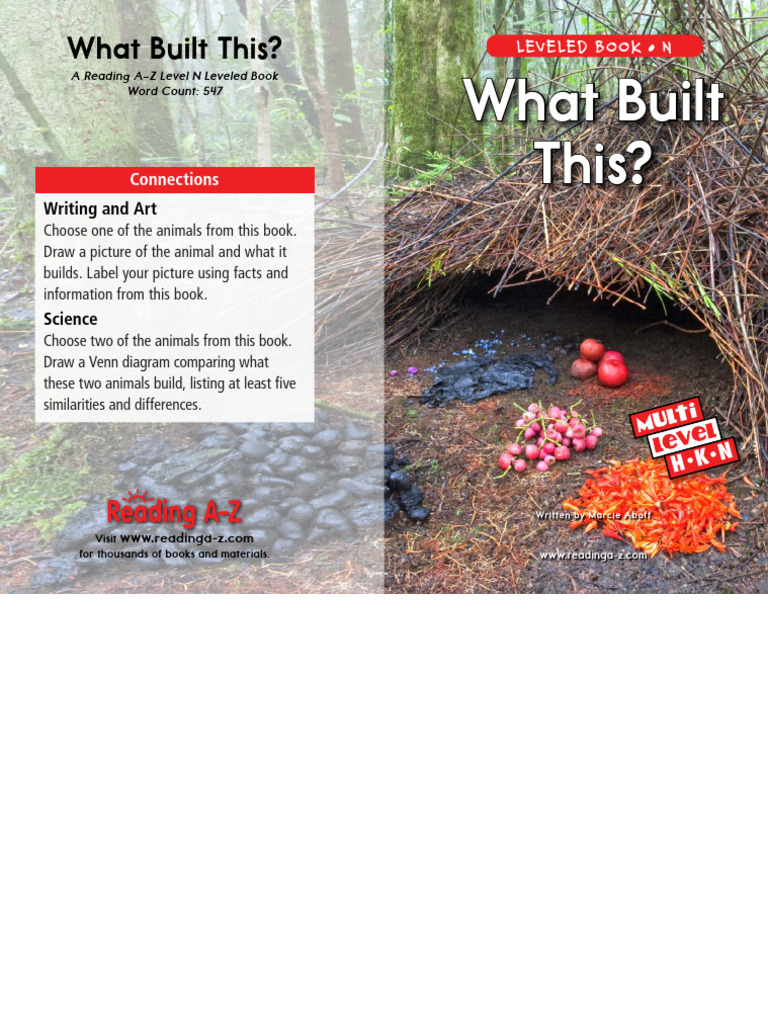Animal Builders: Structures in Nature | PDF | Nest | Ant