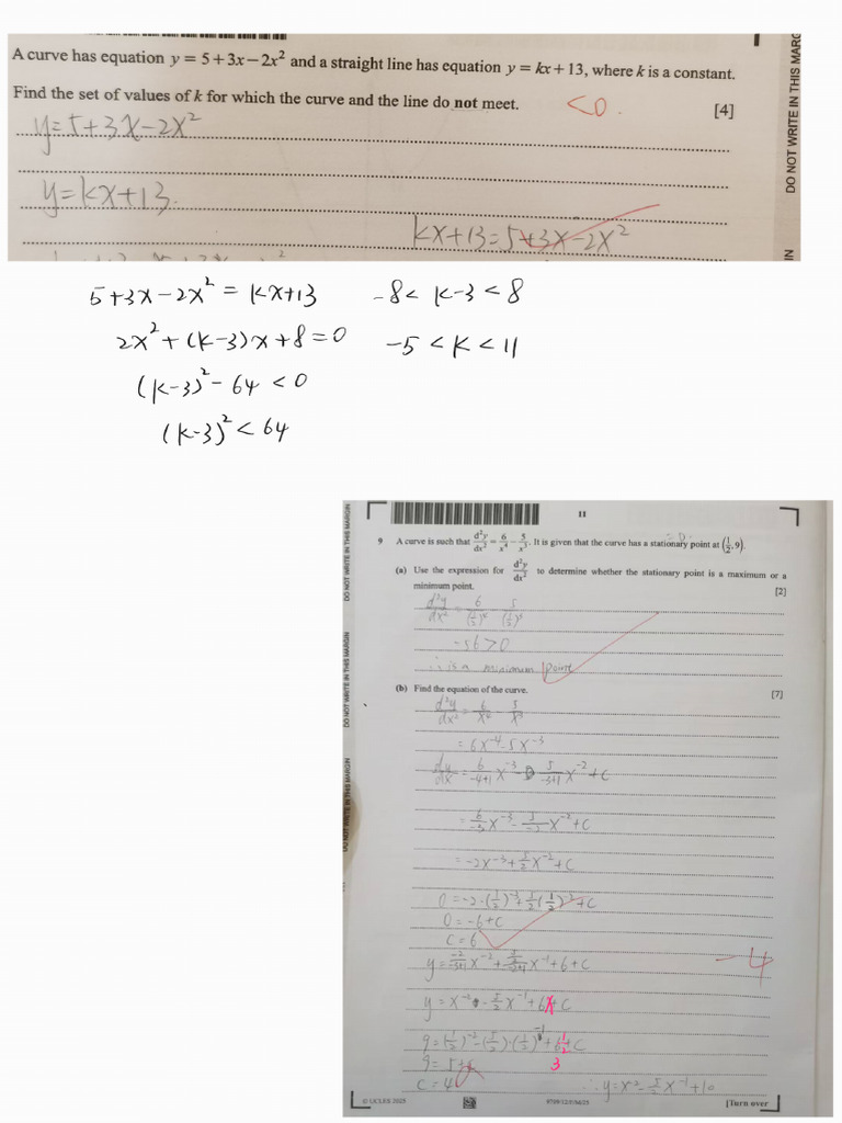 Cambridge Math p1 Note | PDF