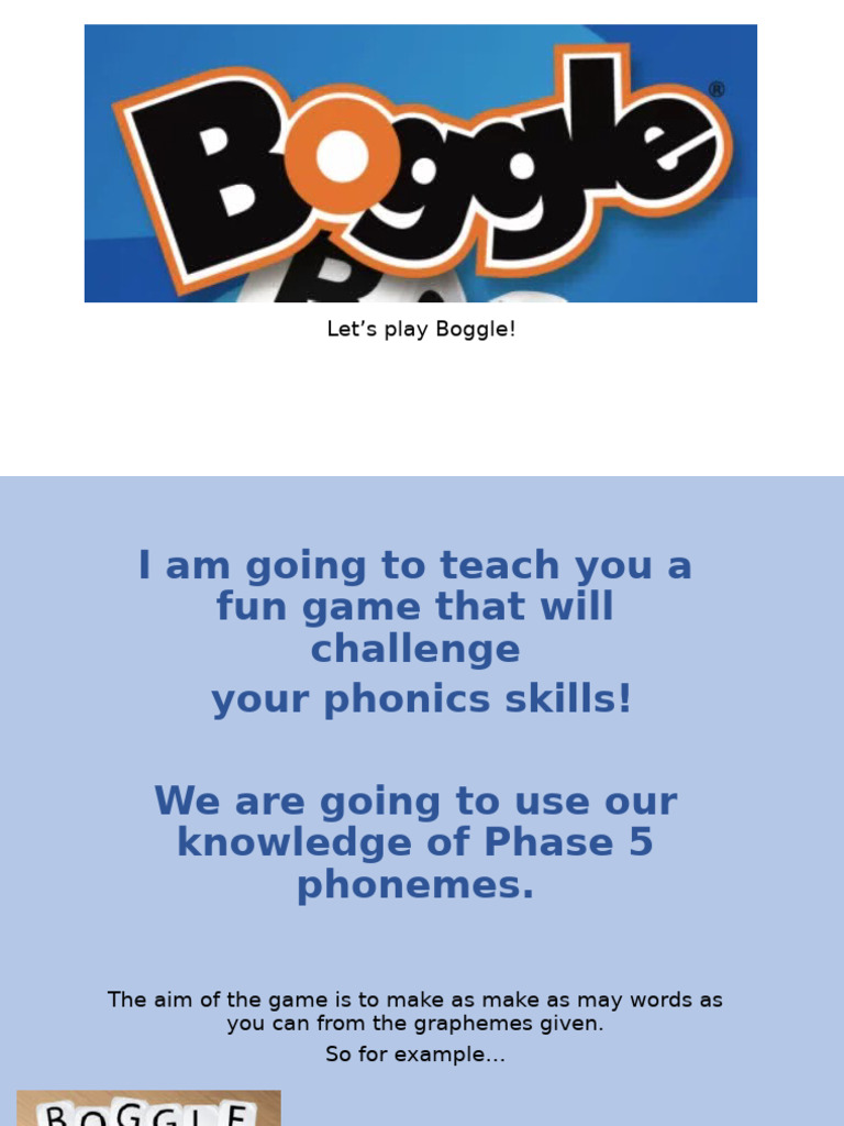 Boggle How To Play Example | PDF