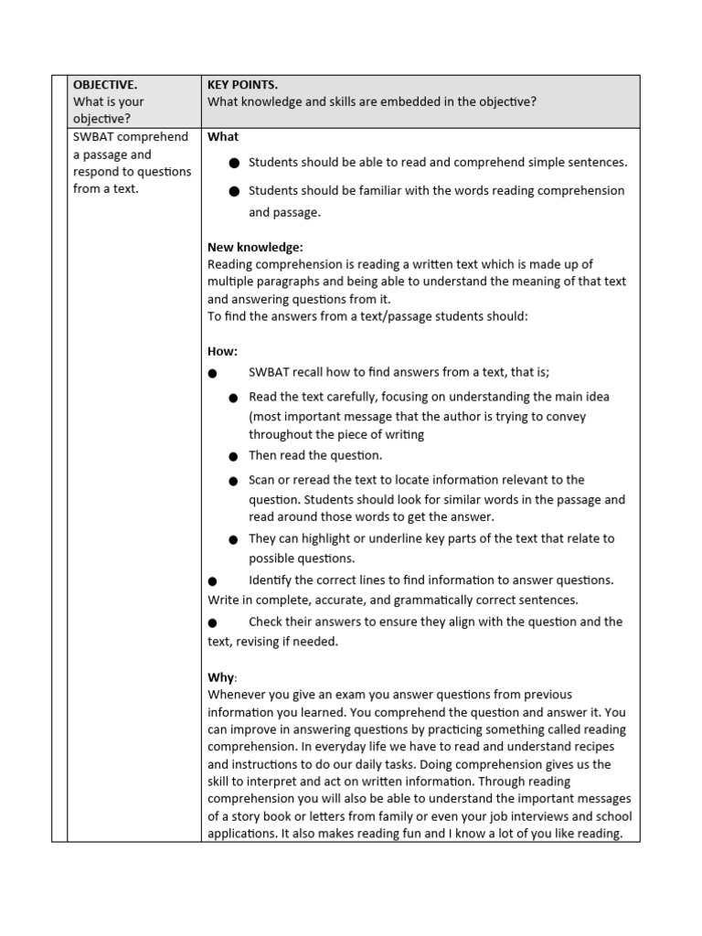 Mastering Reading Comprehension Skills | PDF | Reading Comprehension ...