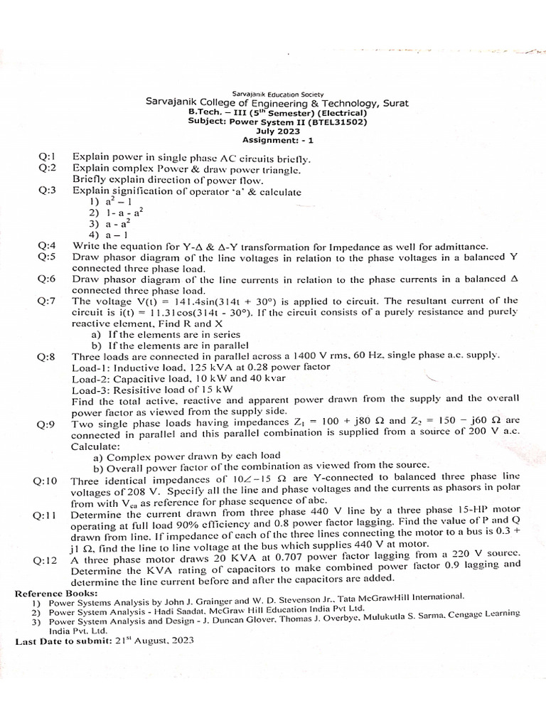 Ps-II Assignment 1 | PDF