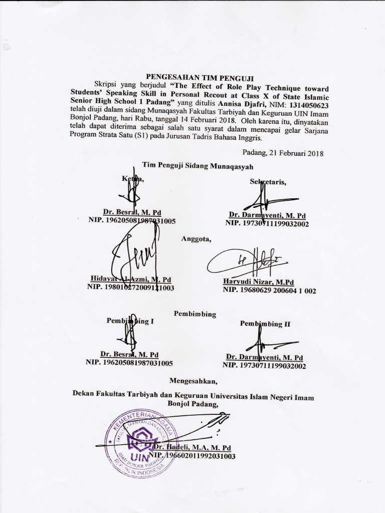 Pengesahan | PDF