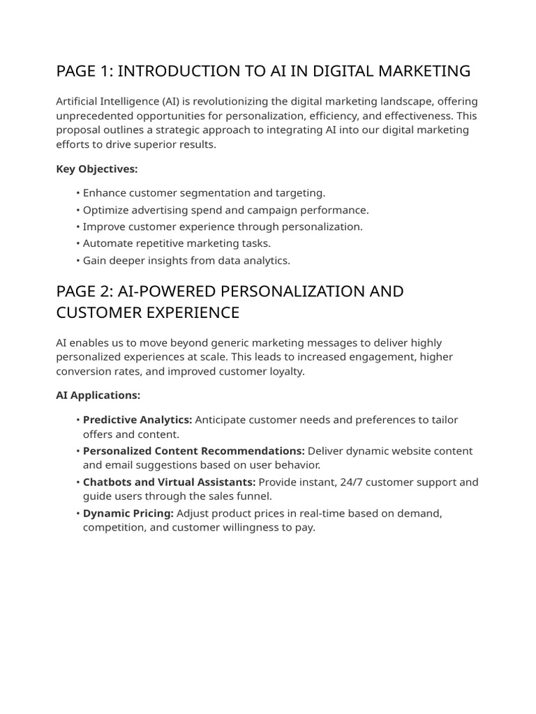 AI Strategies for Digital Marketing Success | PDF | Digital Marketing ...