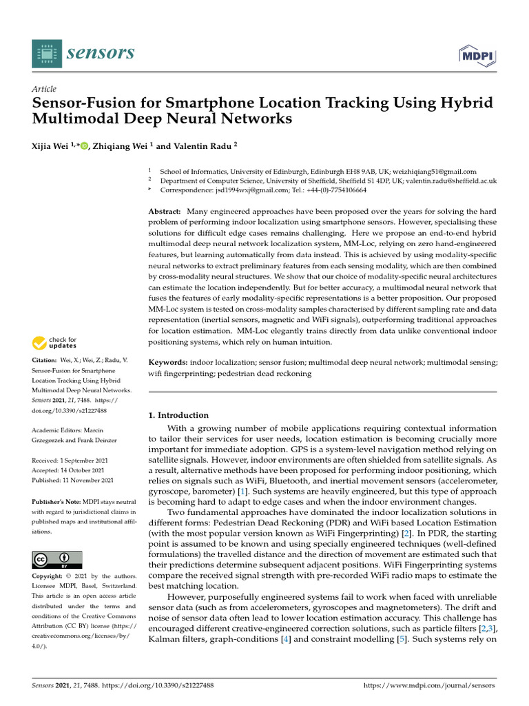 HAYMI Sensors 21 07488 | PDF | Machine Learning | Applied Mathematics