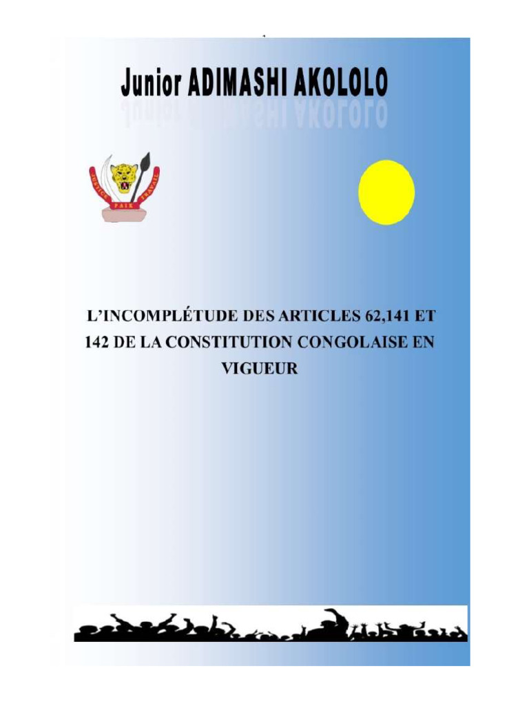 Article 62 et accès à la loi en RDC | PDF | Loi | Constitution