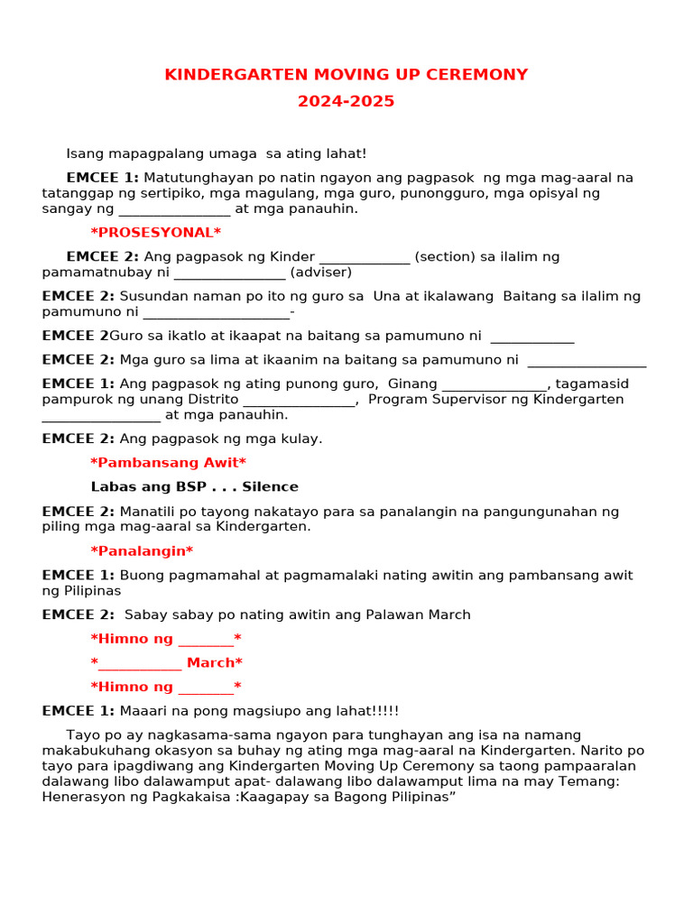 Moving Up Script 2024 2025 | PDF