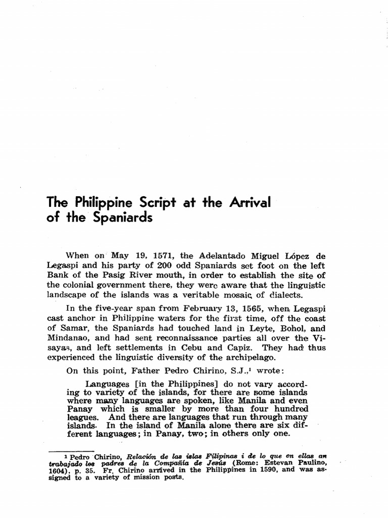 Linguistic Diversity in Early Philippines | PDF | Philippines | Tagalog ...