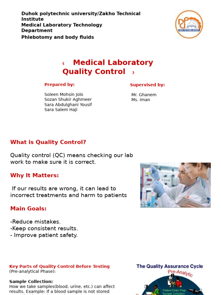 Medical Laboratory Quality Control Guide | PDF | Accuracy And Precision ...
