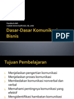 Dasar Dasar Komunikasi Bisnis