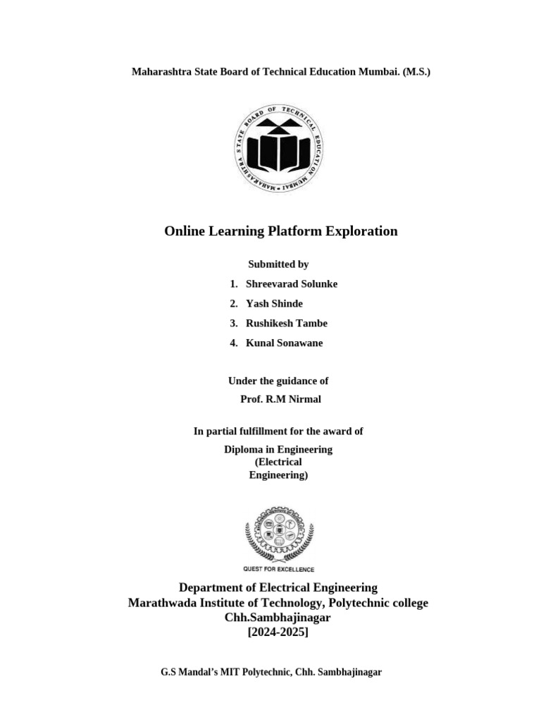 Online Learning Platform Analysis Report | PDF | Educational Technology ...