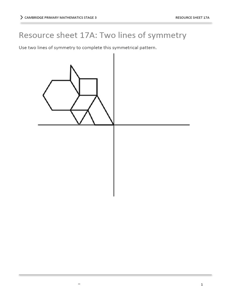 Symmetry Patterns for Stage 3 Maths | PDF