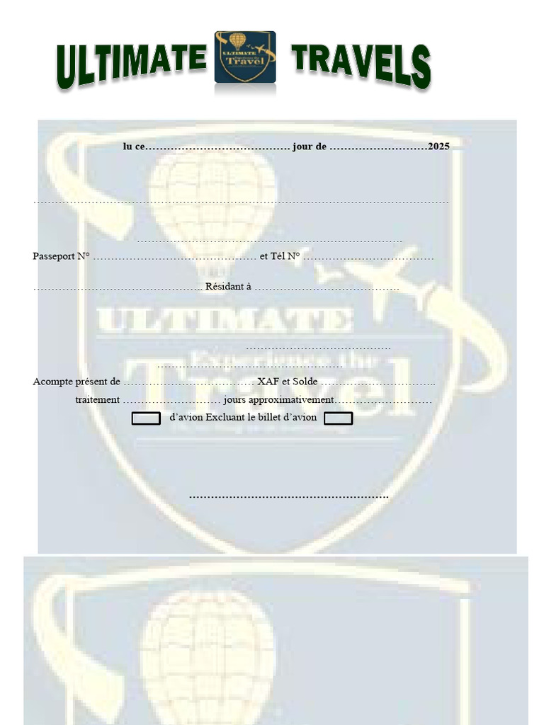 French Contract | PDF | Visa (Document)