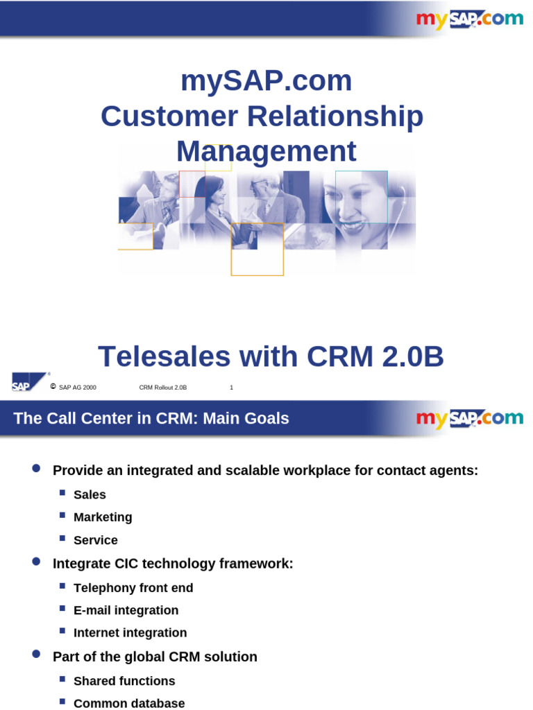 Telesales Process in CRM 2.0B Overview | PDF | Call Centre | Customer ...