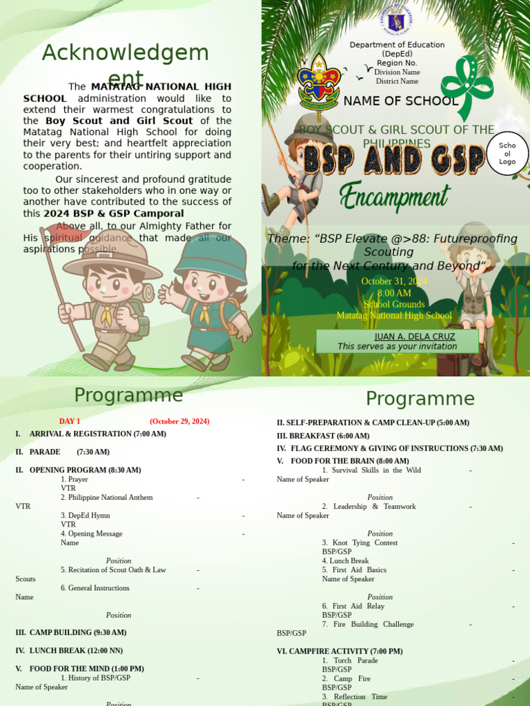 2024 BSP & GSP Camporal Invitation | PDF