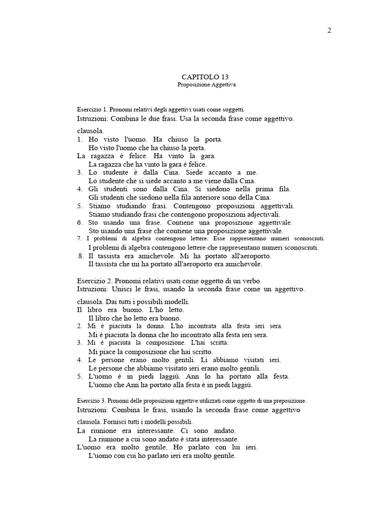 Struttura Del Compito 2 | PDF