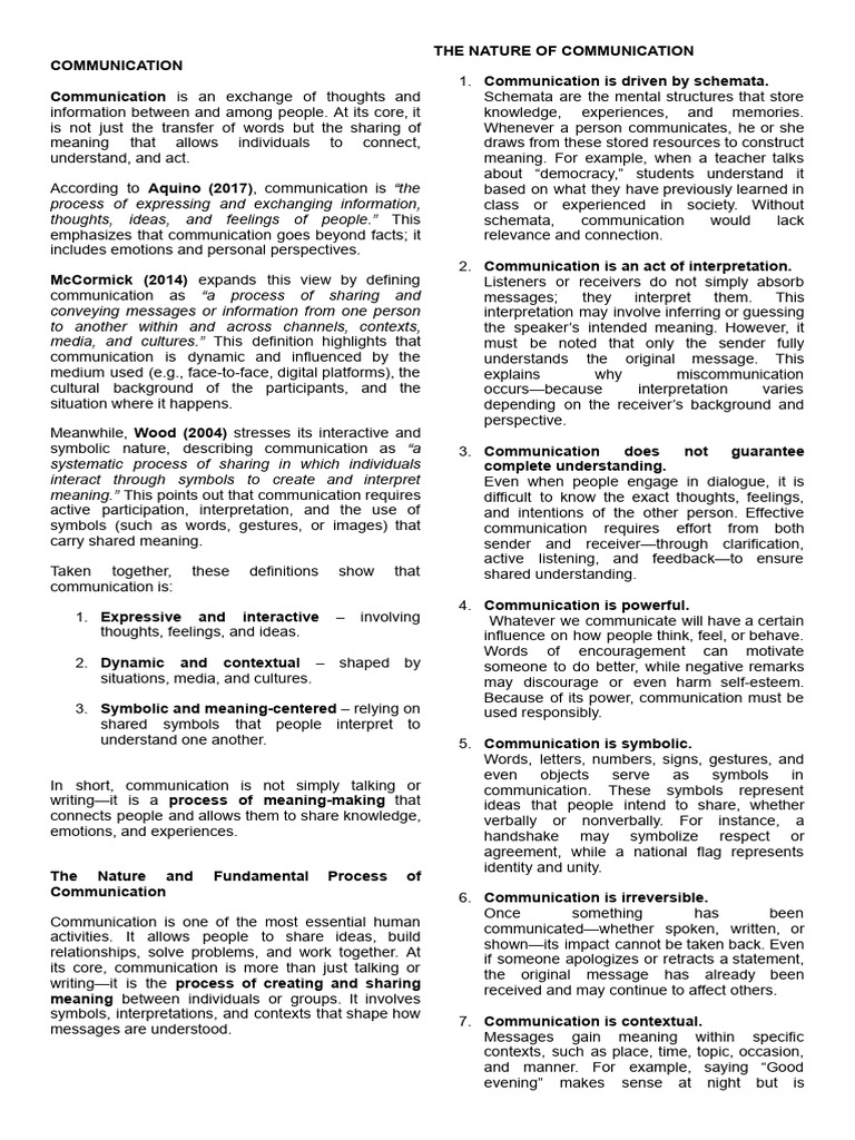 Understanding Communication Dynamics | PDF | Communication | Nonverbal ...