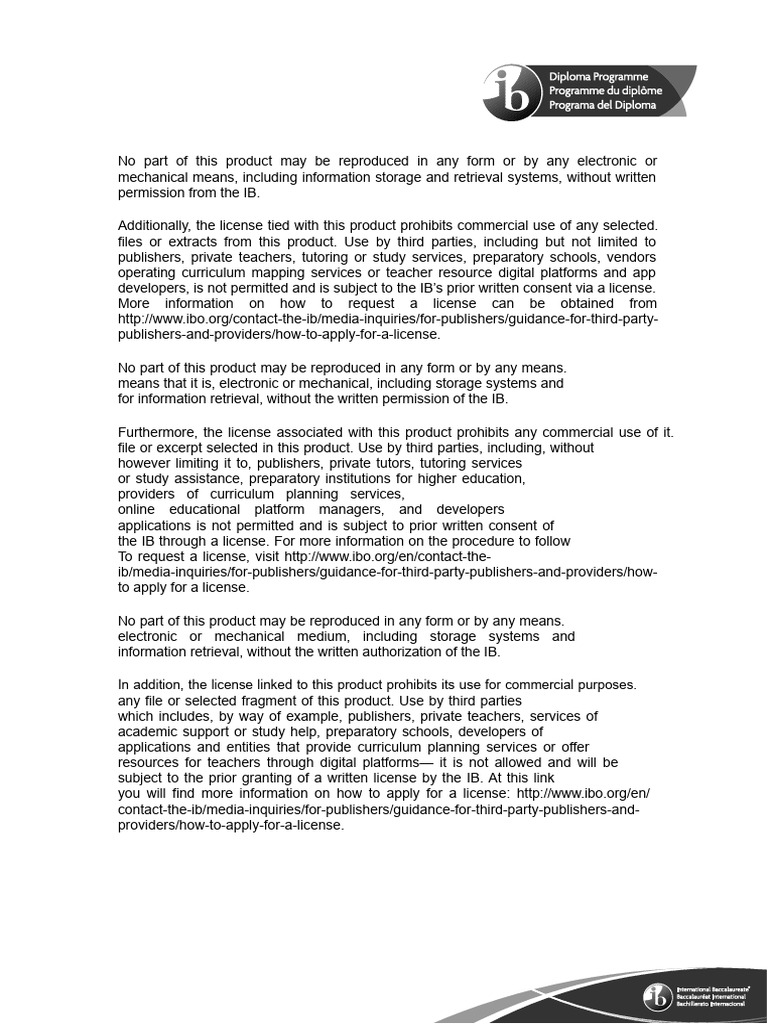 IB Spanish A Exam Paper Guidelines | PDF | License | Human Communication