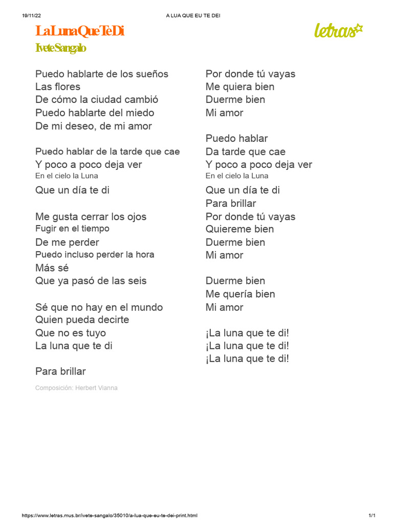 Letra de 