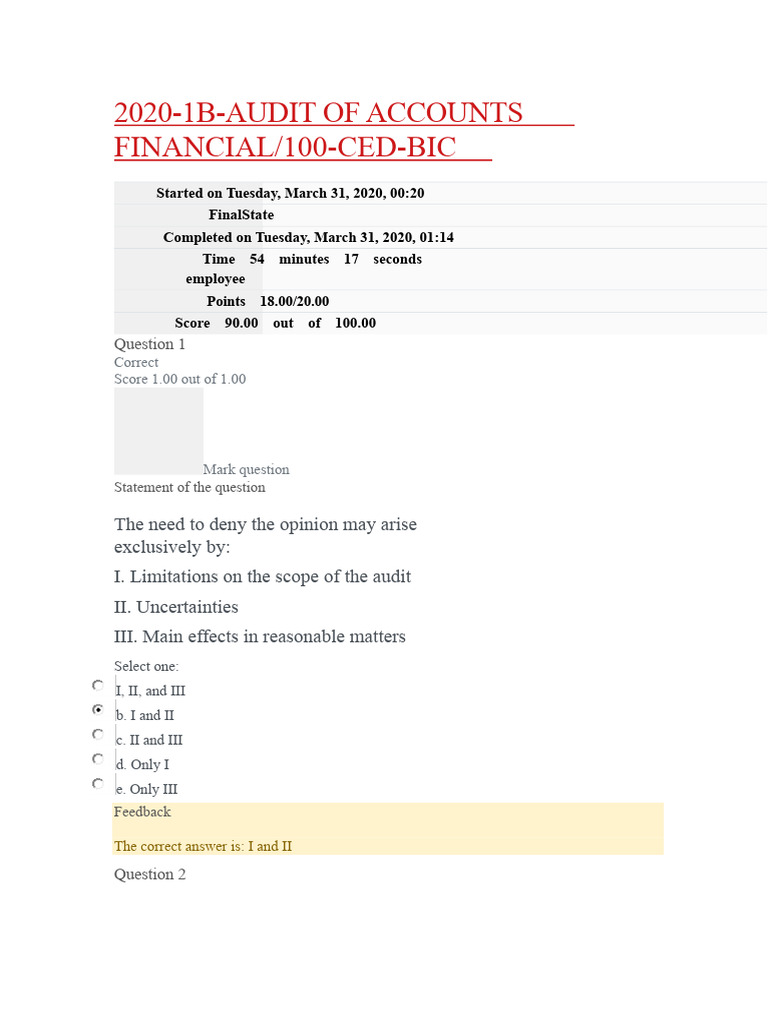 2020 Audit of Accounts Overview | PDF | Audit | Accounting