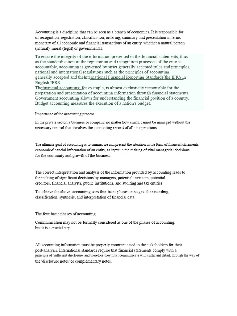 Understanding the Accounting Process | PDF | Historical Cost | Debits ...