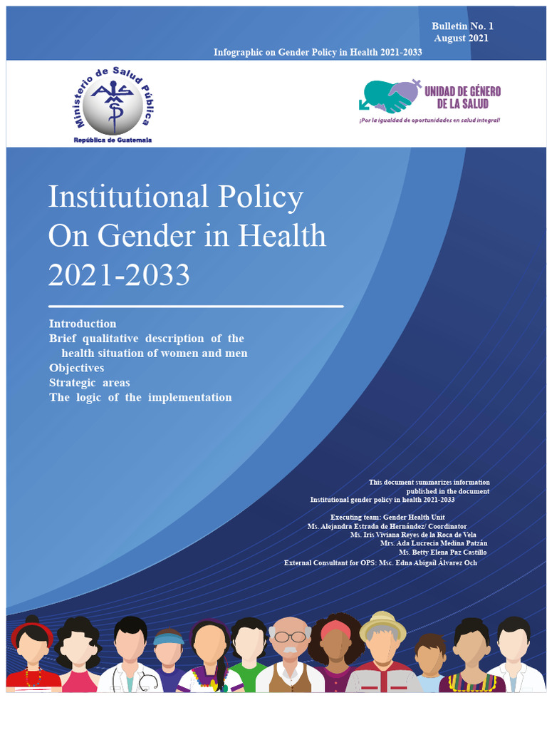Gender Policy in Health 2021-2033 | PDF | Women's Health | Policy