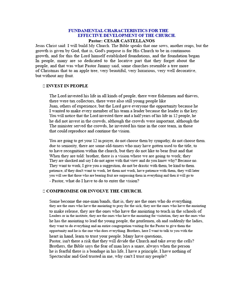 Effective Church Development Strategies | PDF | Intercession | Jesus