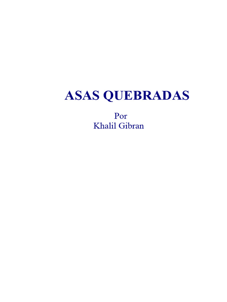 Asas Quebradas: Reflexões sobre Amor e Perda | PDF | Amor | Adão e Eva